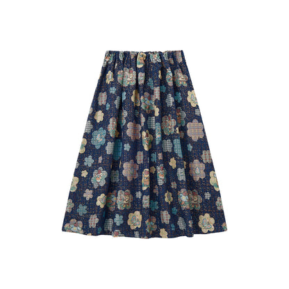 Autumn Flower Bear Skirt Set-Up