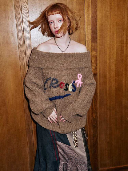 Embroidered sweater