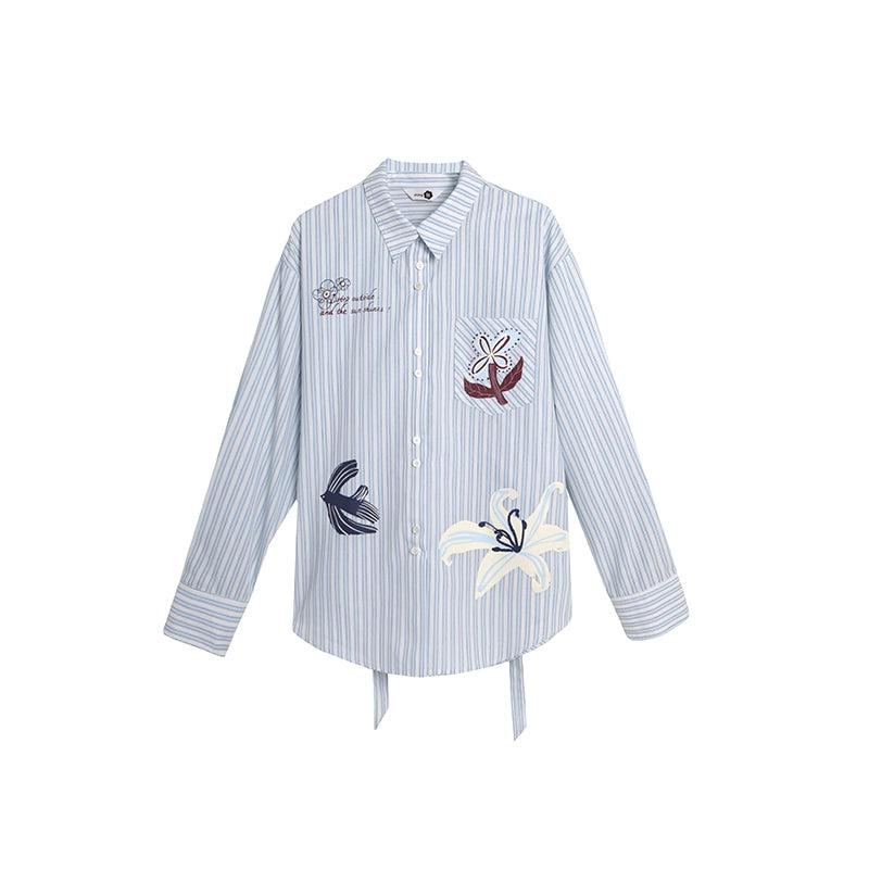 Flying Lily Striped Shirt