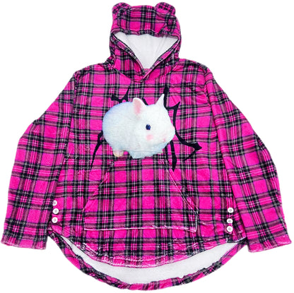 Pink Bunny Hooded Top