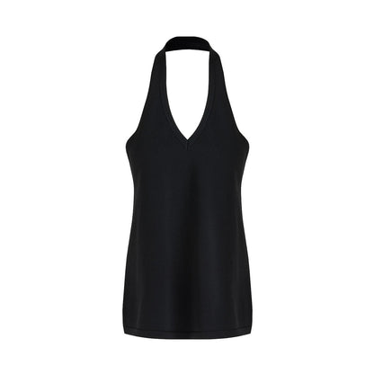 Unspoken Black Backless Camisole