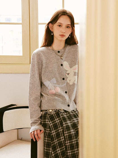 Rabbit knit cardigan