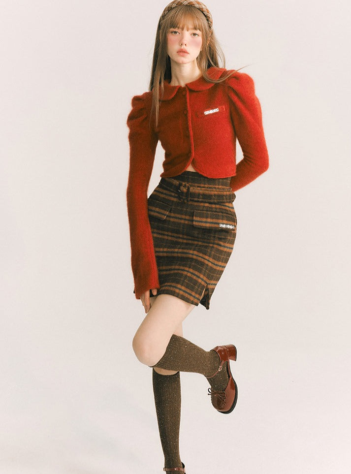 Retro Doll Collar Wool Jacket