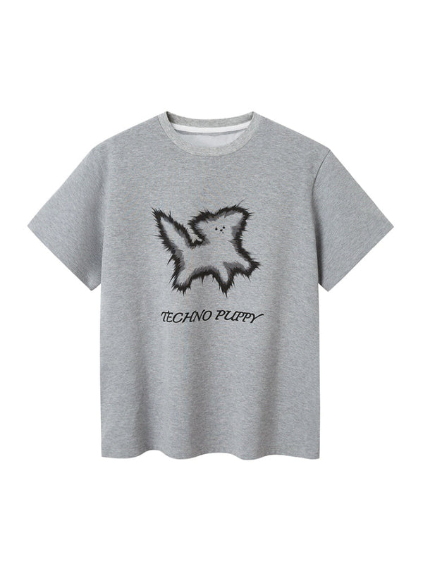 Round neck print T-shirt