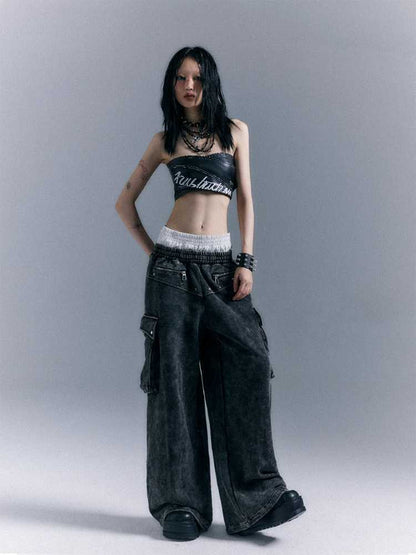 Double waist casual pants