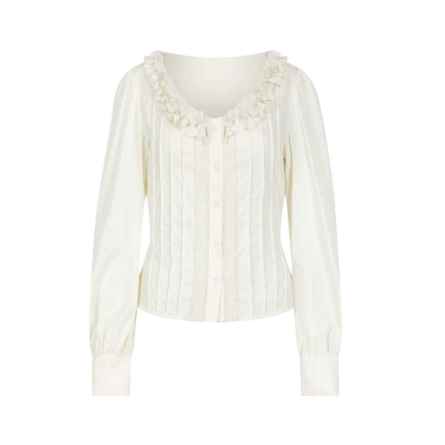 Puff Sleeve V-Neck Blouse