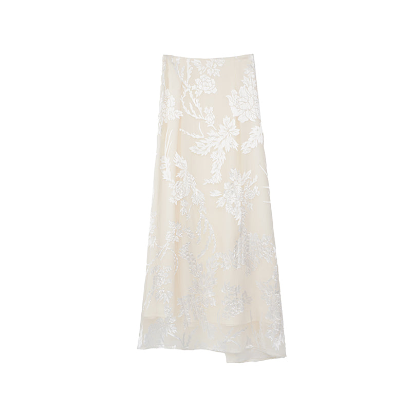 Chinoiserie Elegant Long Skirt