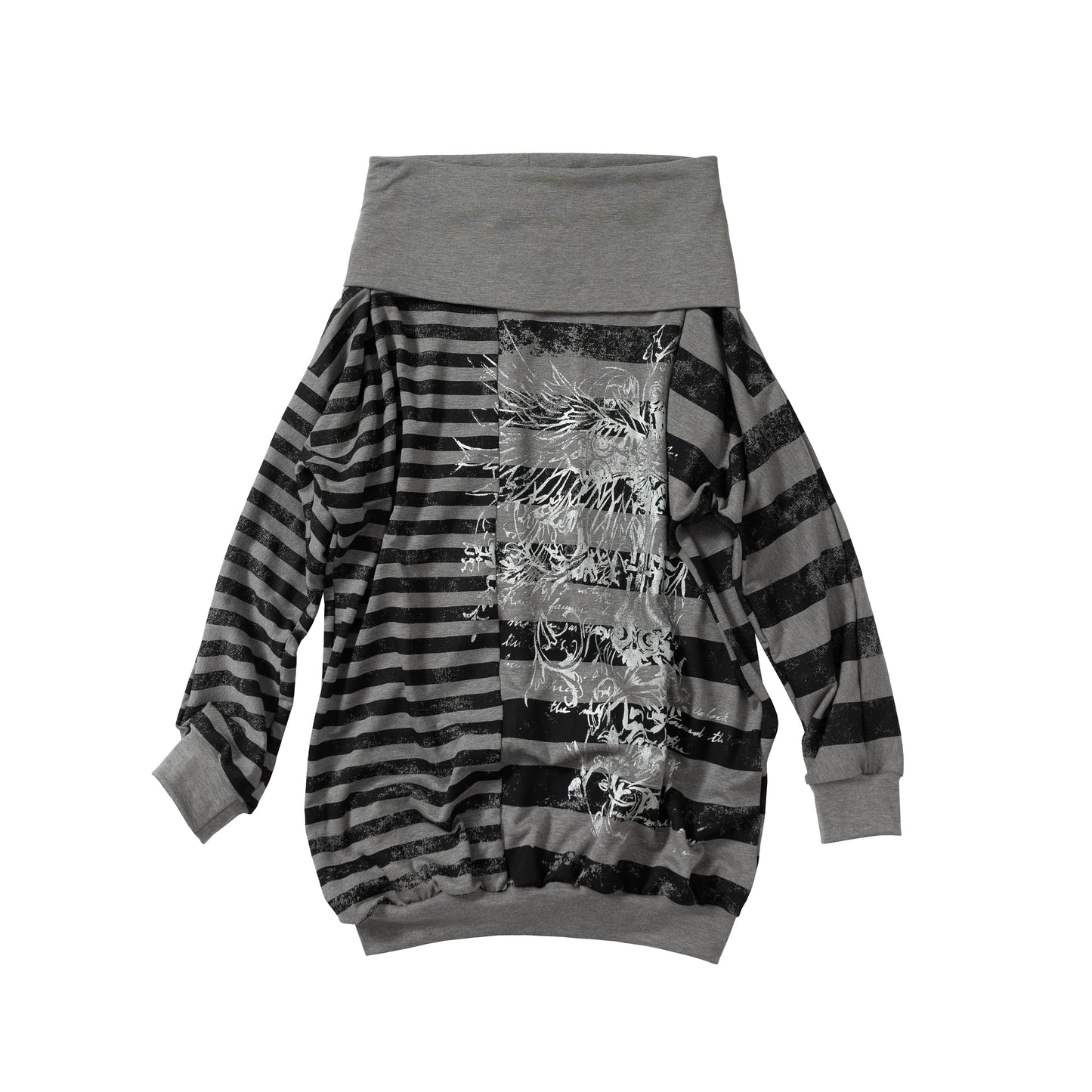 Shibuya Striped Batwing Top