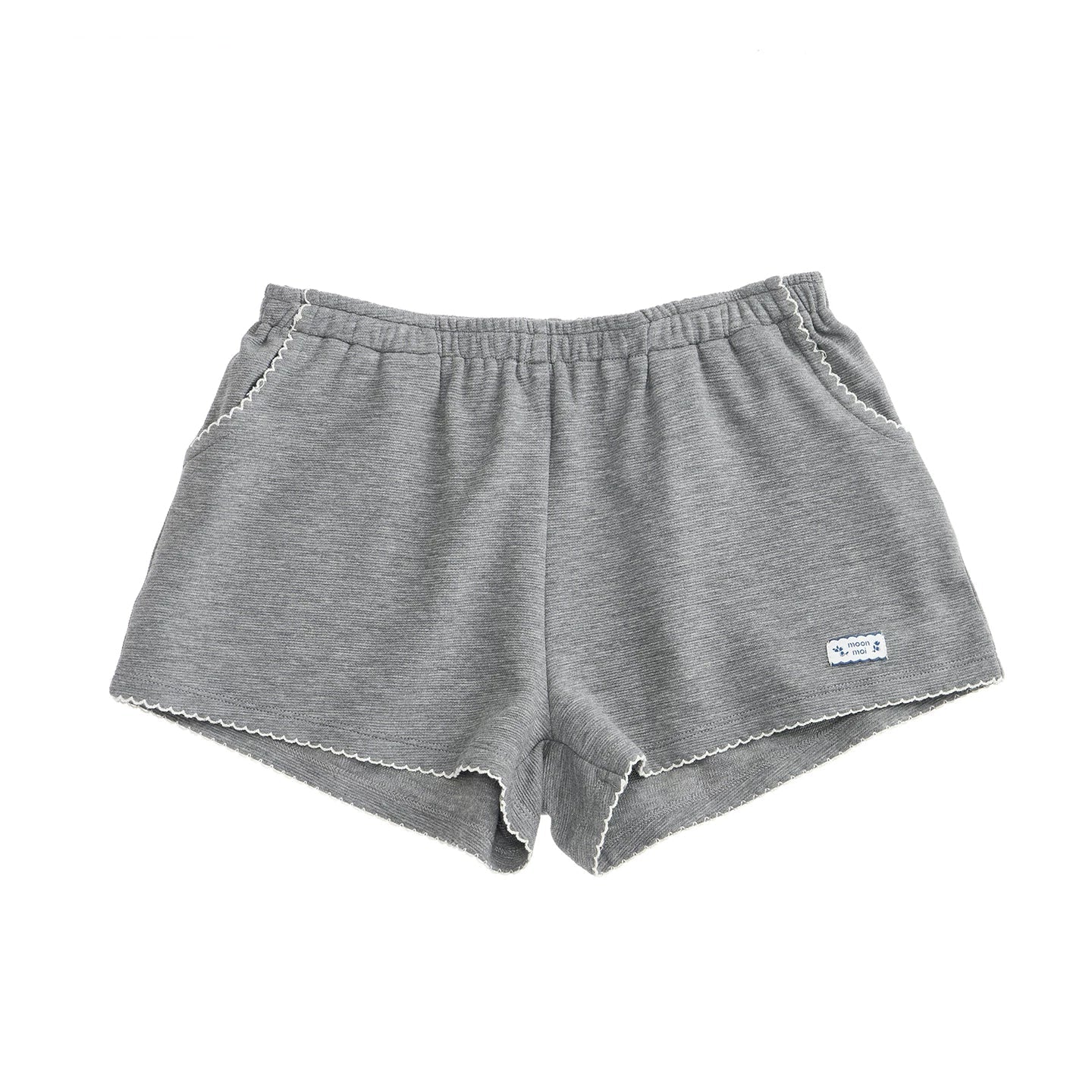 Contrasting Dog-Tooth Lace Shorts