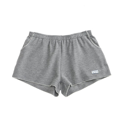 Contrasting Dog-Tooth Lace Shorts