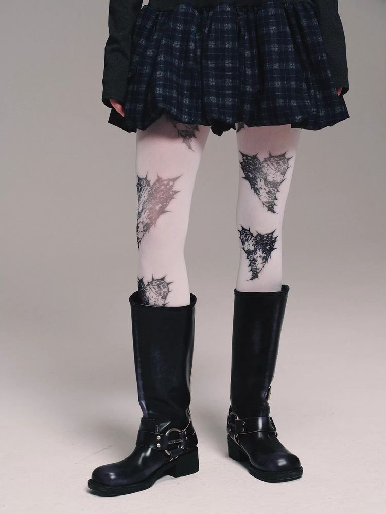 Punk velvet pantyhose