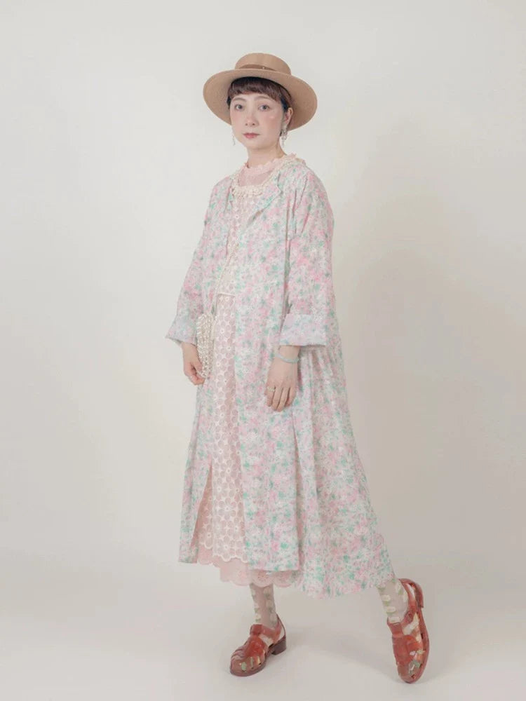 Floral doll style long dress