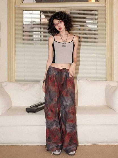 Casual loose printed pants