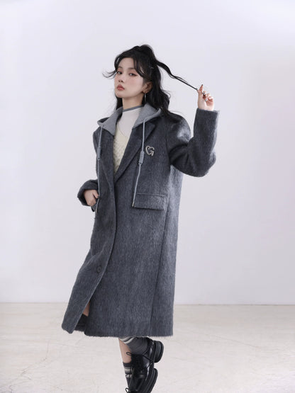 College sweatshirt hat woolen coat