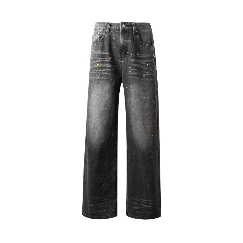 Starry Sky Rhinestone Jeans