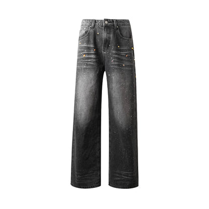 Starry Sky Rhinestone Jeans