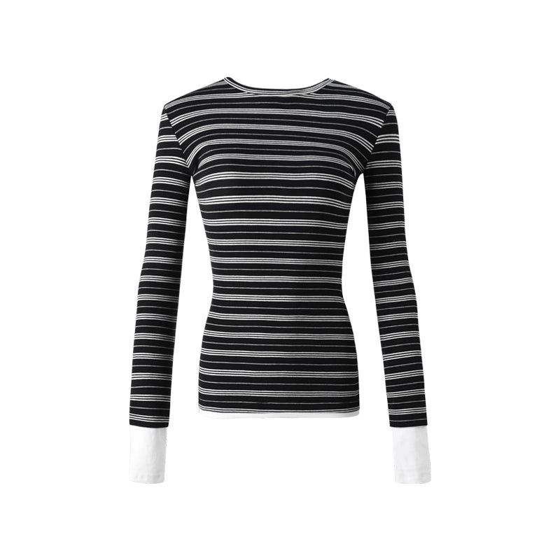 Striped Crew Neck Top