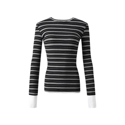 Striped Crew Neck Top