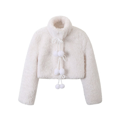 Elegant Faux Fur Short Jacket