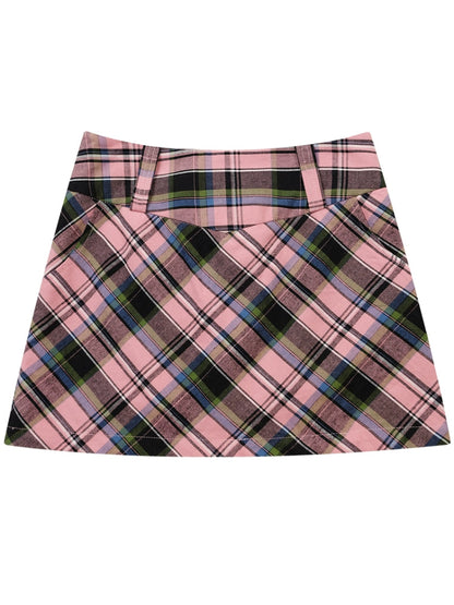 High waist slim a-line skirt