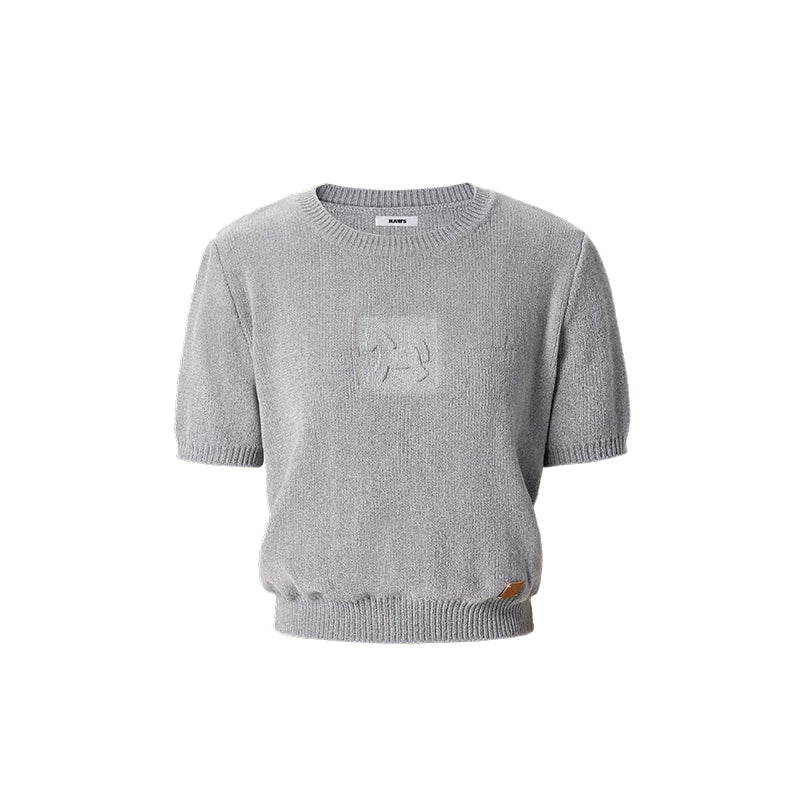 Embossed Pony Knit Tee
