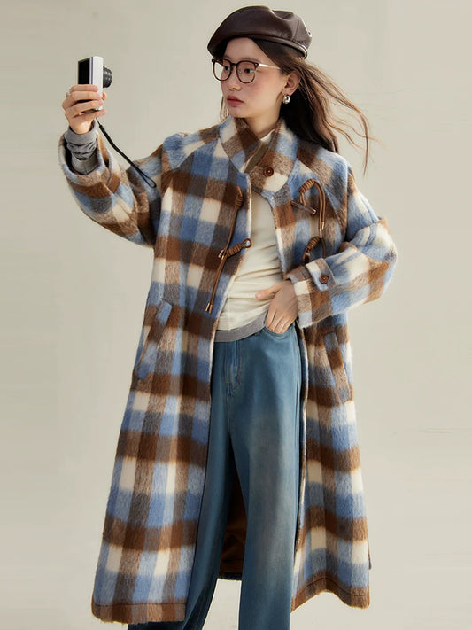 Magic Plaid Wool Tweed Jacket