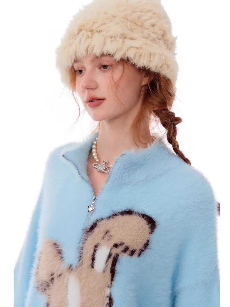 Soft rabbit sweater