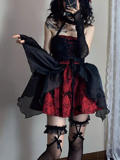 Dark princess tutu skirt dress