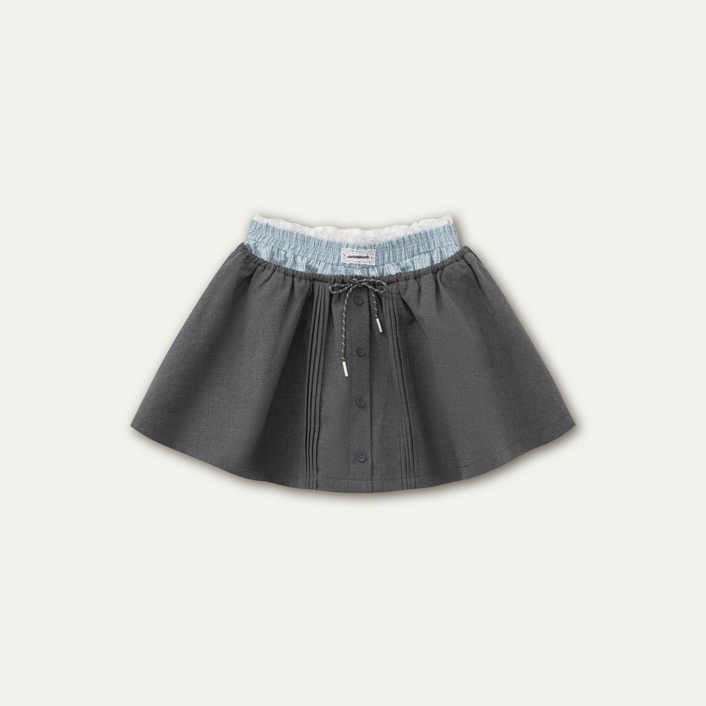 Preppy style A-Line Puffy Skirt