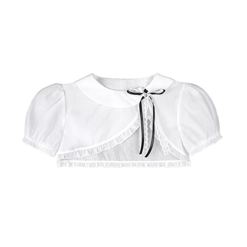 Two-Tone Puff Sleeve Top Set-Up