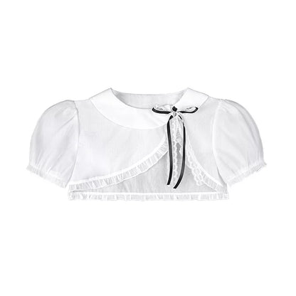Two-Tone Puff Sleeve Top Set-Up