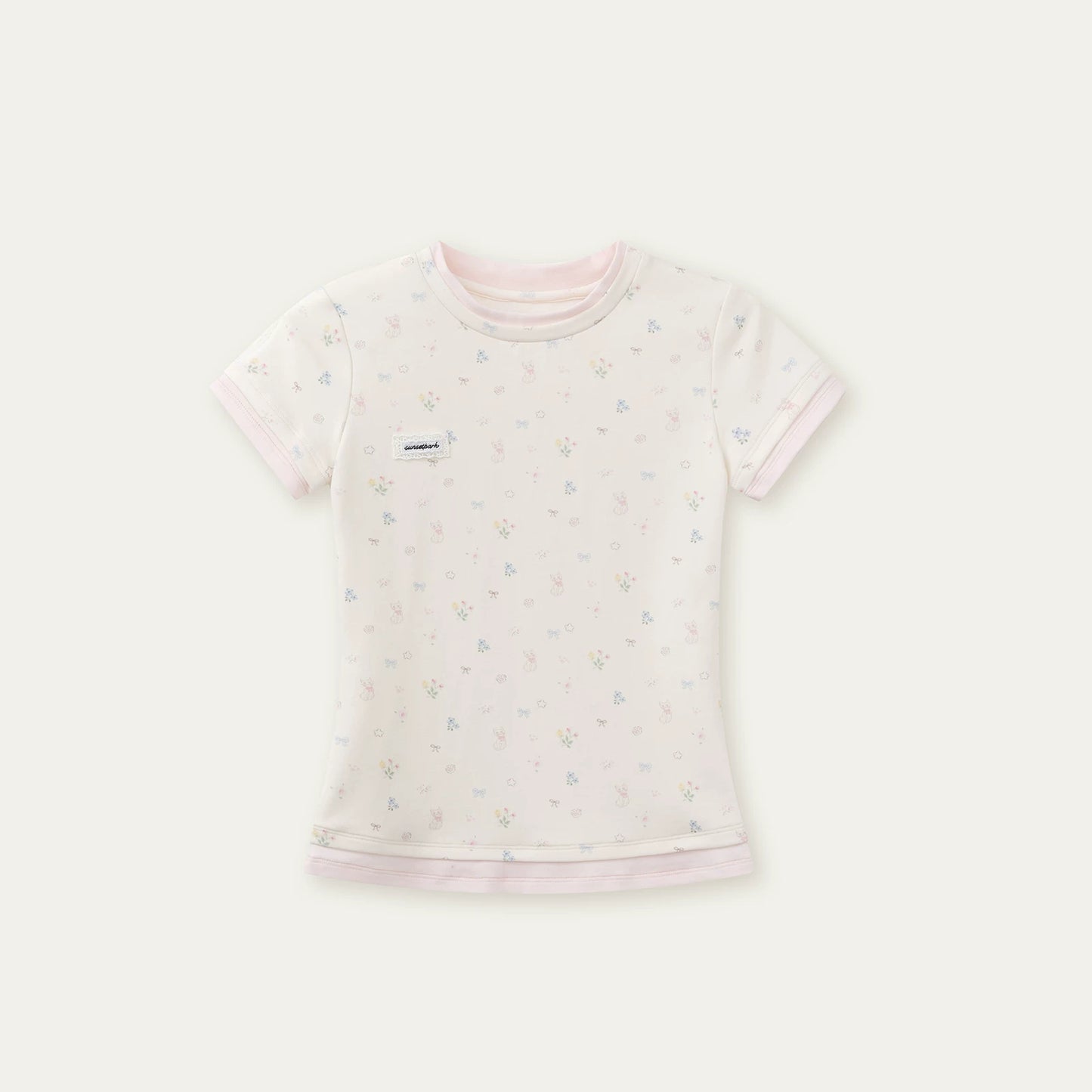 Contrasting Cotton Summer Top