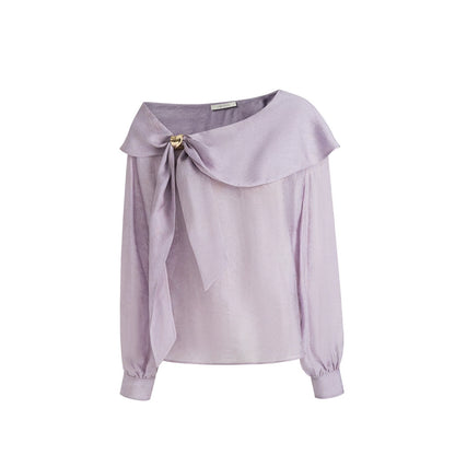 Asymmetrical Off-Shoulder Shirt