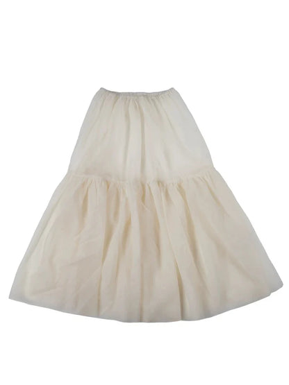 Black and white tulle skirt