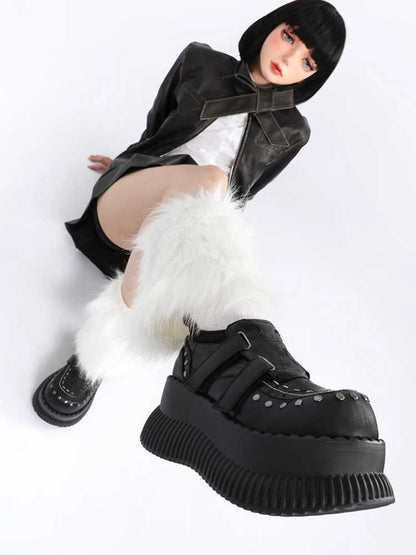 Punk style platform shoes