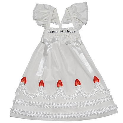 Strawberry Print Skirt Dress