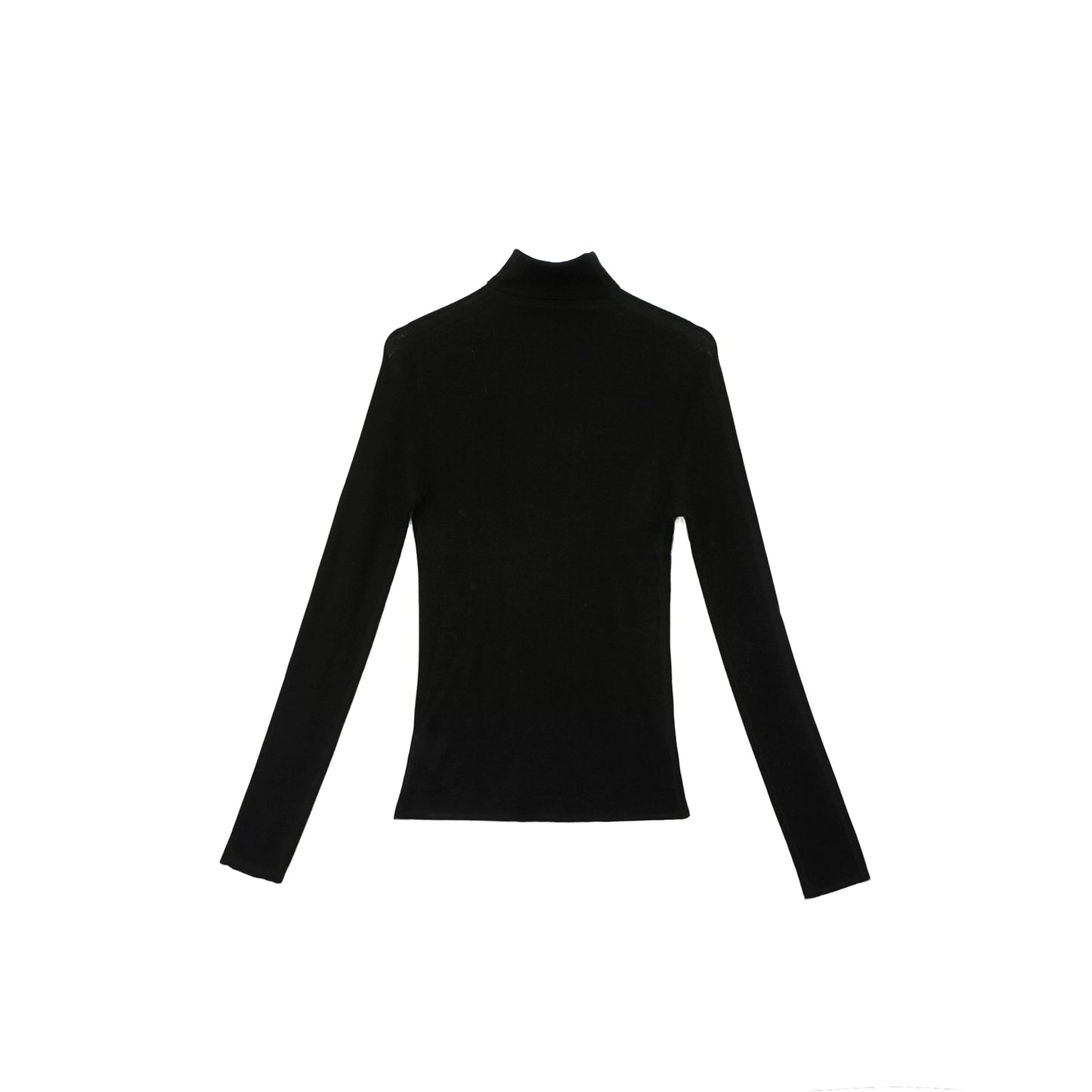 Yangtze Pure Wool Turtleneck Knit Top