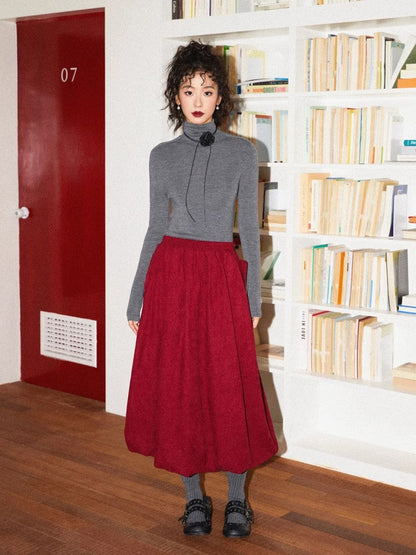 Turtleneck wool knit