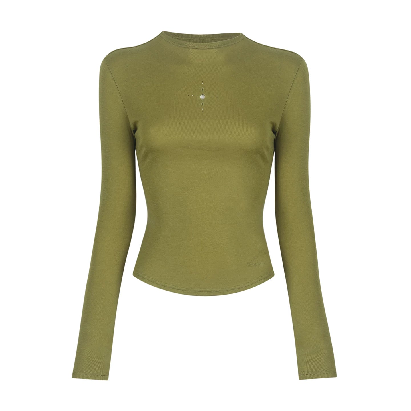 Half-Turtleneck Long Sleeve Top