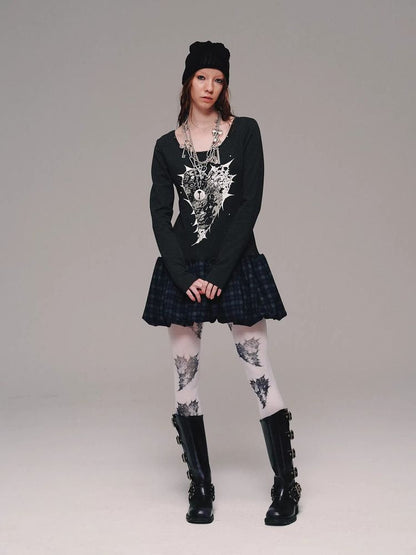 Punk velvet pantyhose