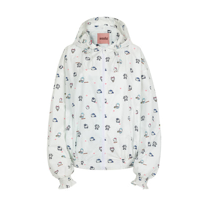 Sweet Fun Print Short Jacket