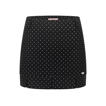 Summer Polka Dot Midi Skirt