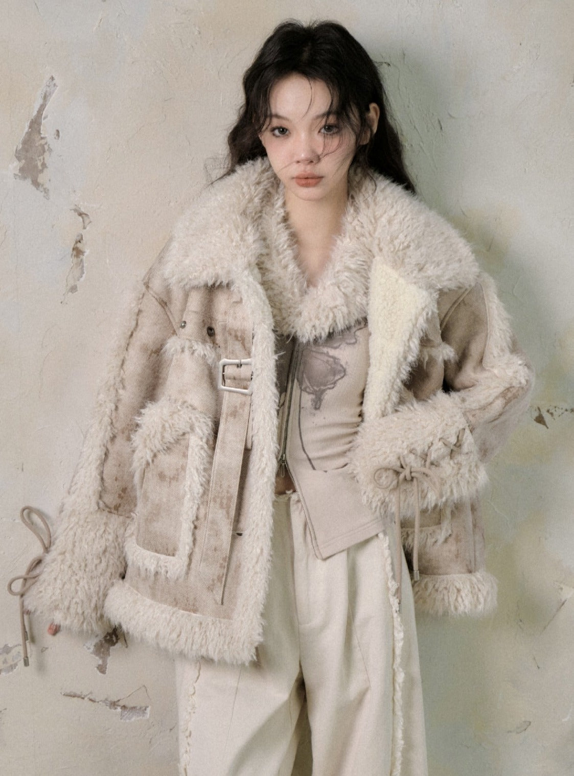 thickened fur integrated set