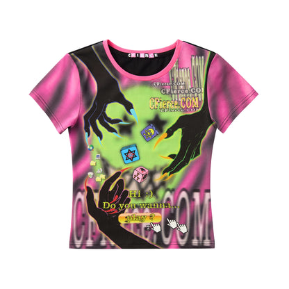 Demon Game Print Blouse