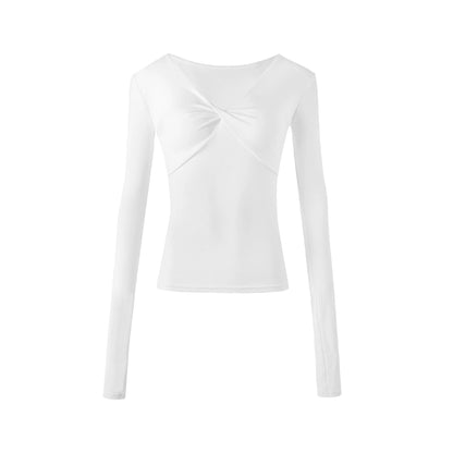 Chest Twist Pleated Winter Top
