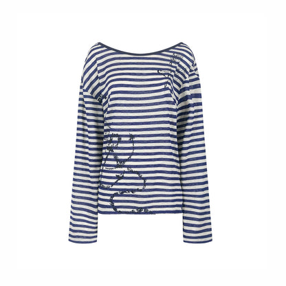 Versatile Striped Cover-Up Top