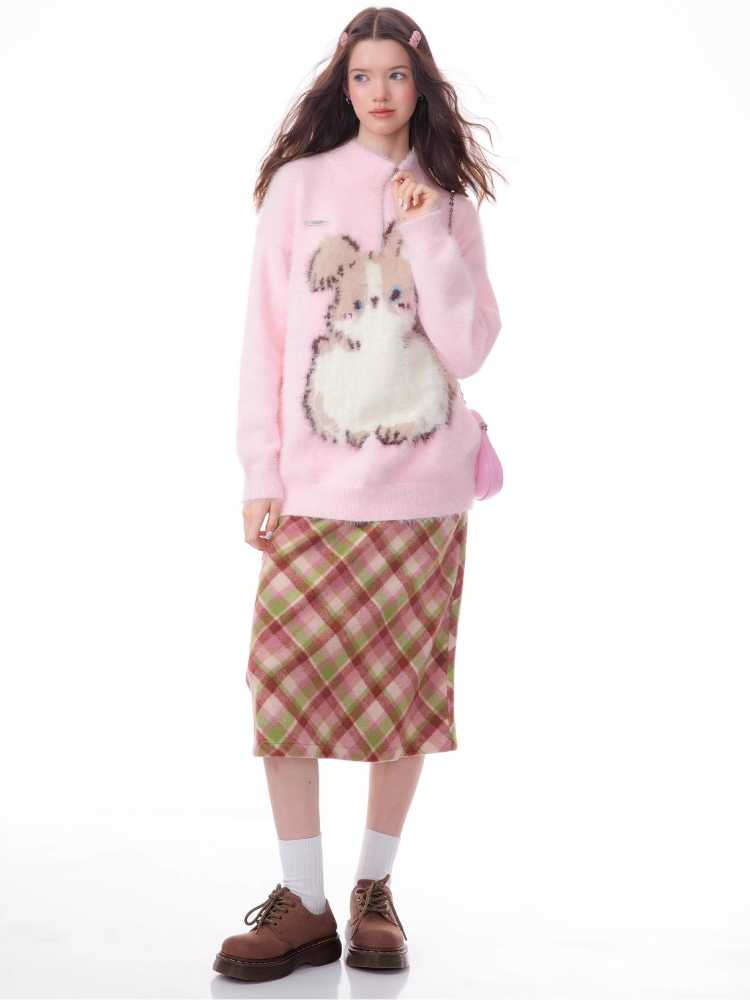 Soft rabbit sweater