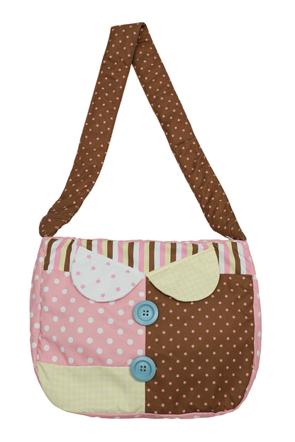 Two-Color Quilted Cotton Bag