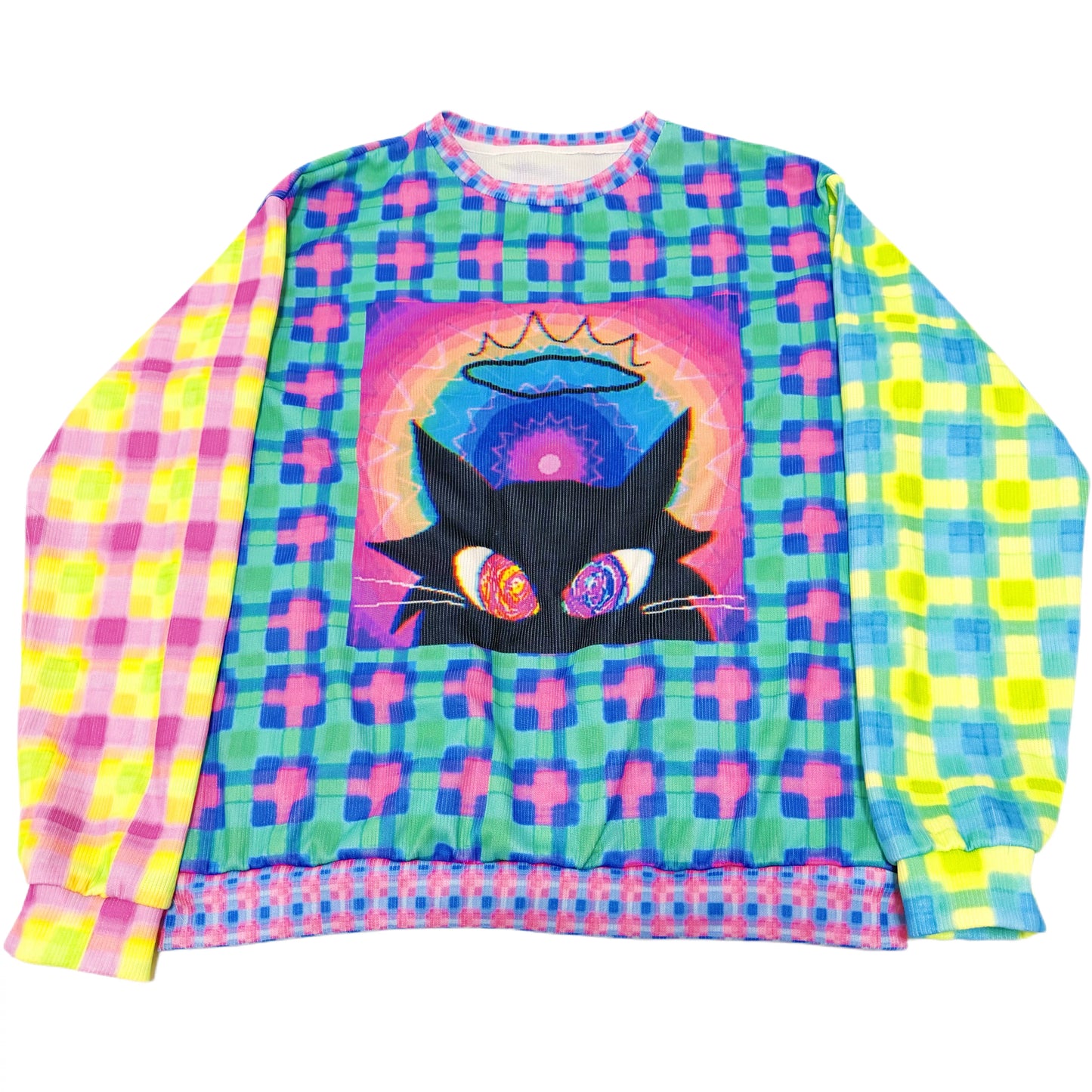 Magic Cat Patchwork Sweatshirt