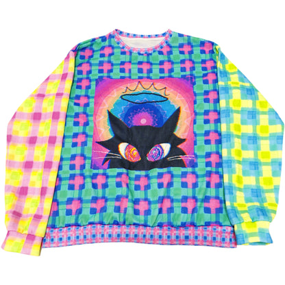 Magic Cat Patchwork Sweatshirt